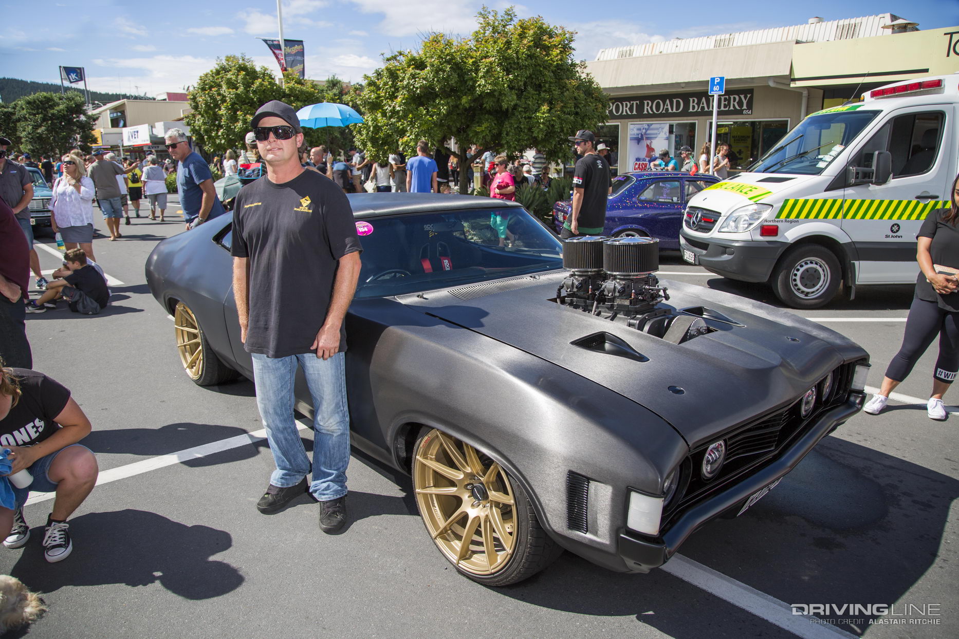 Ryan Stewart's Ford Falcon GT Coupe at Repco Beach Hop