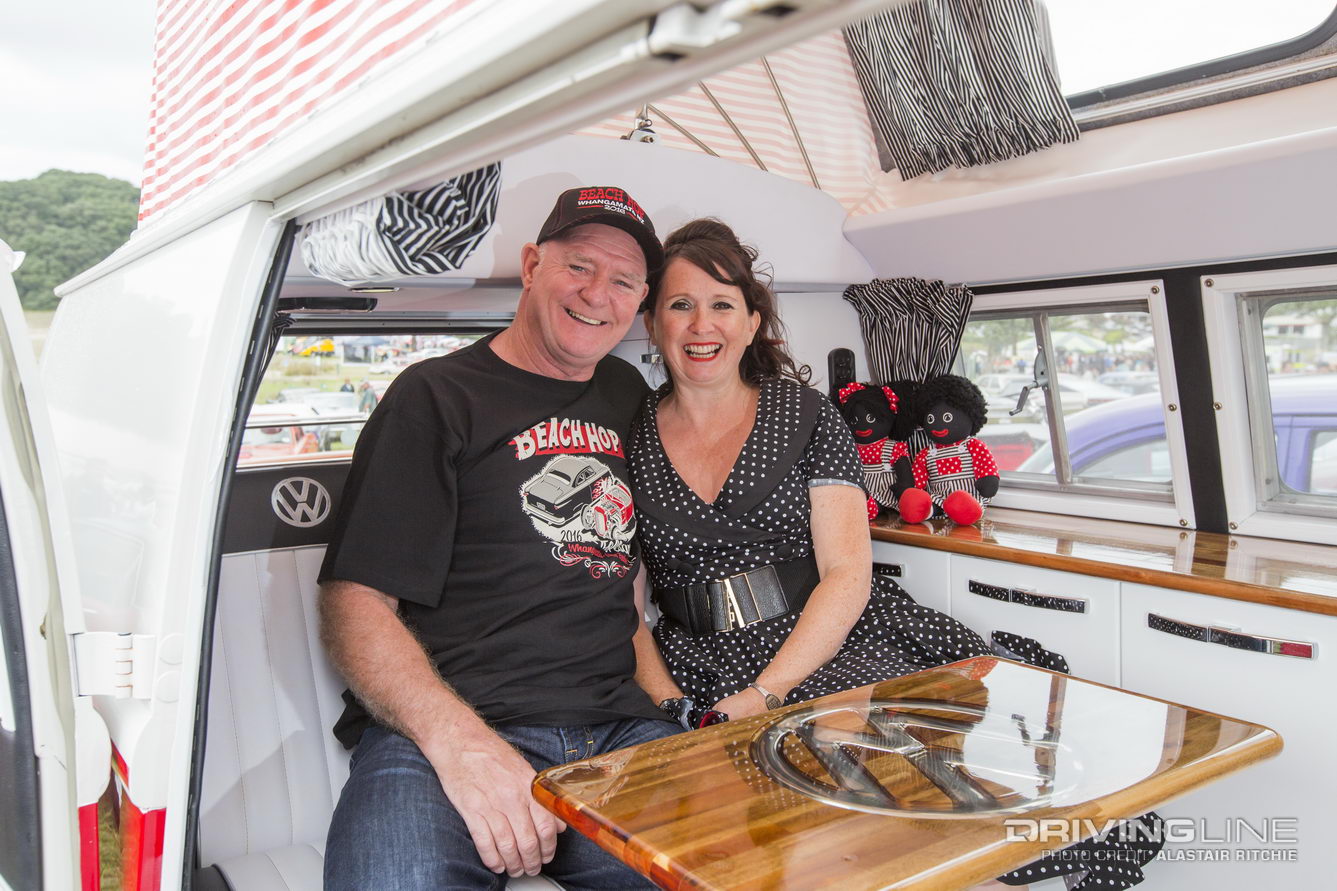 Steve and Julie Watt's 1964 Combi at Repco Beach Hop
