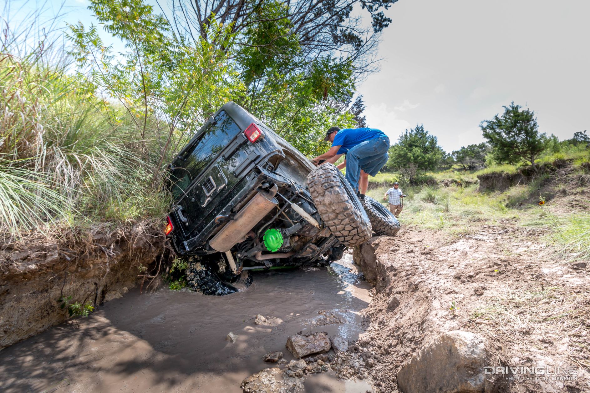 2008 jeep wrangler trench two wheels hidden falls