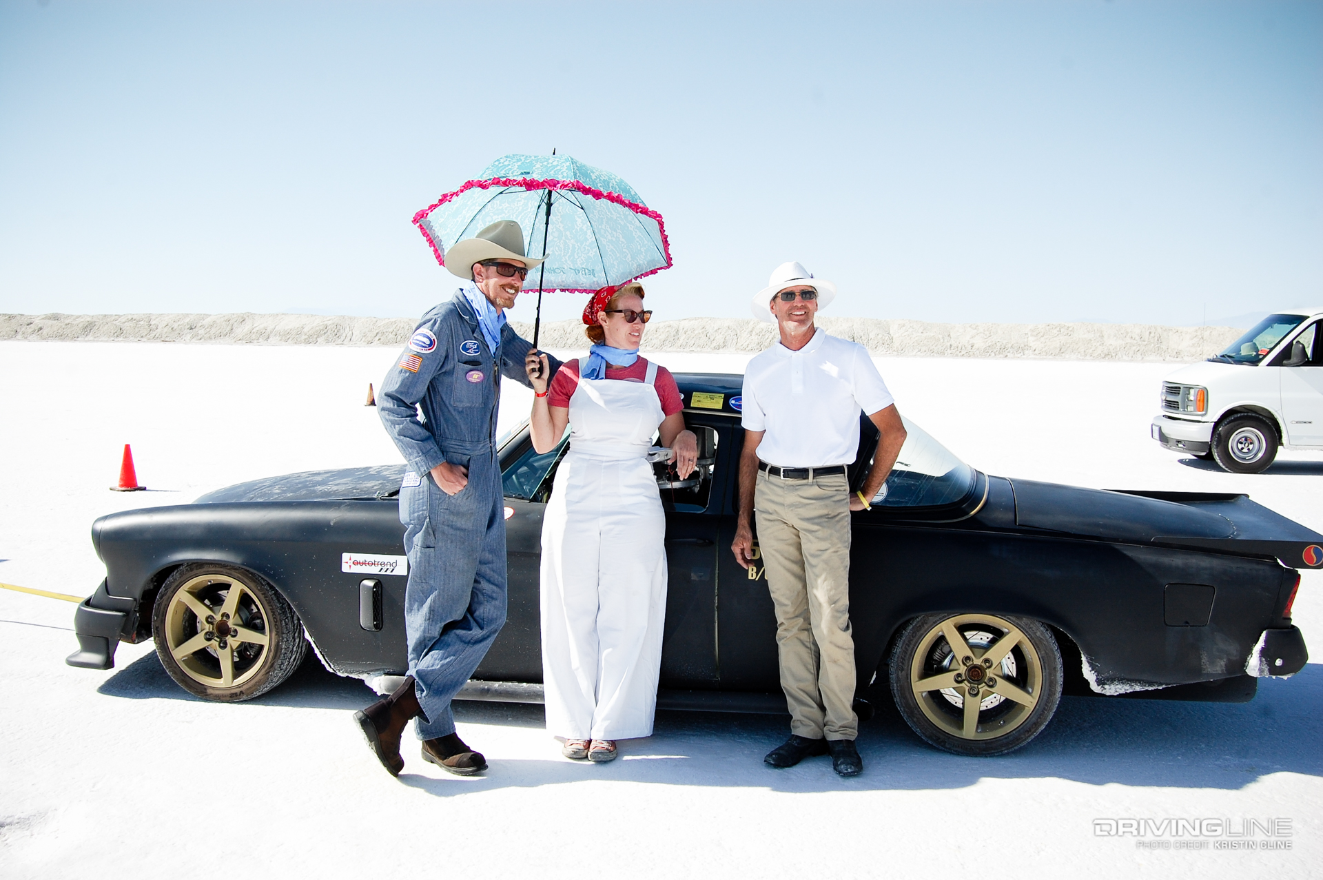 1955 Studebaker on Bonneville Salt Flats at Speedweek