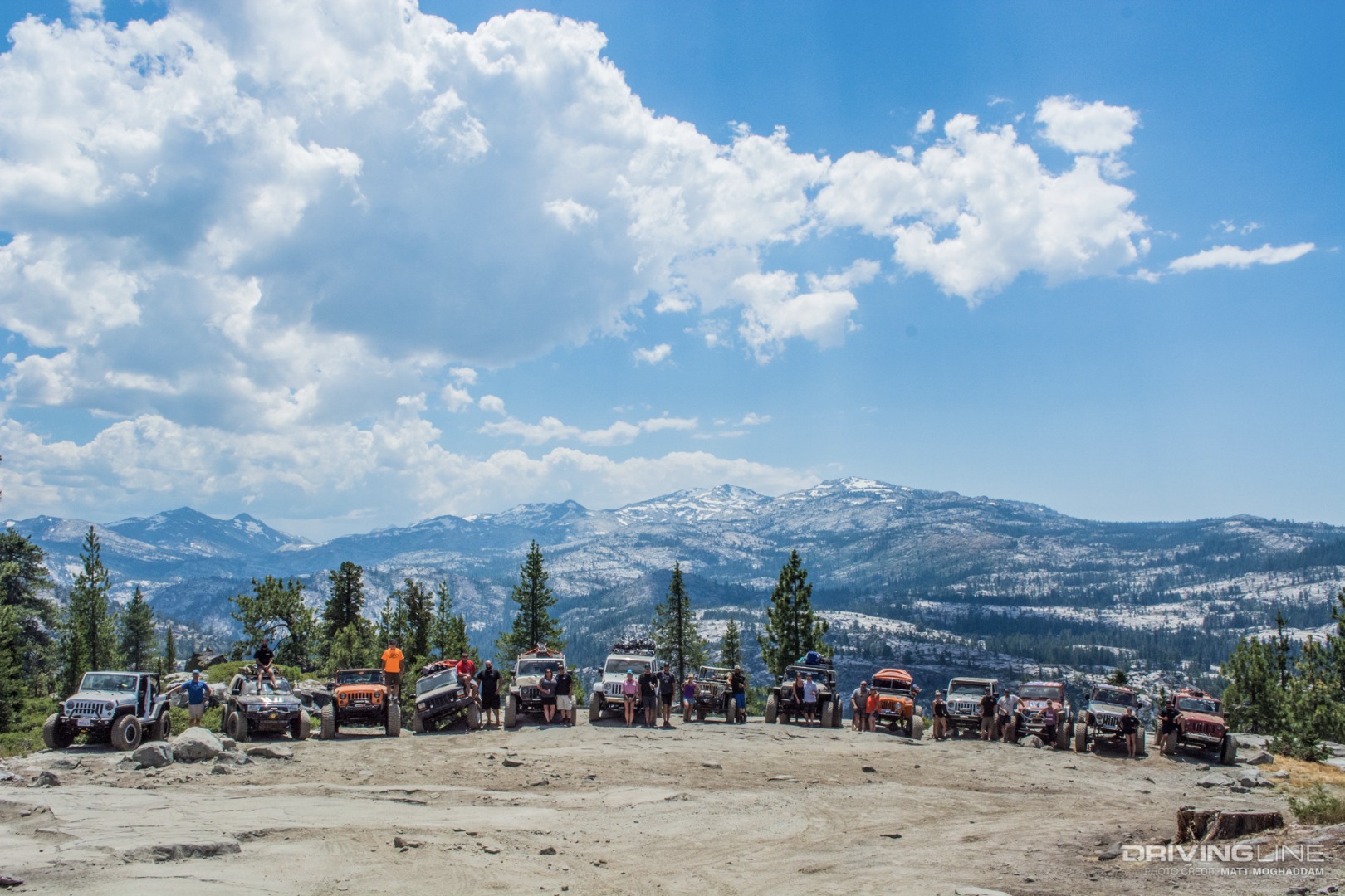 Our group photo at the top of Cadillac Hill