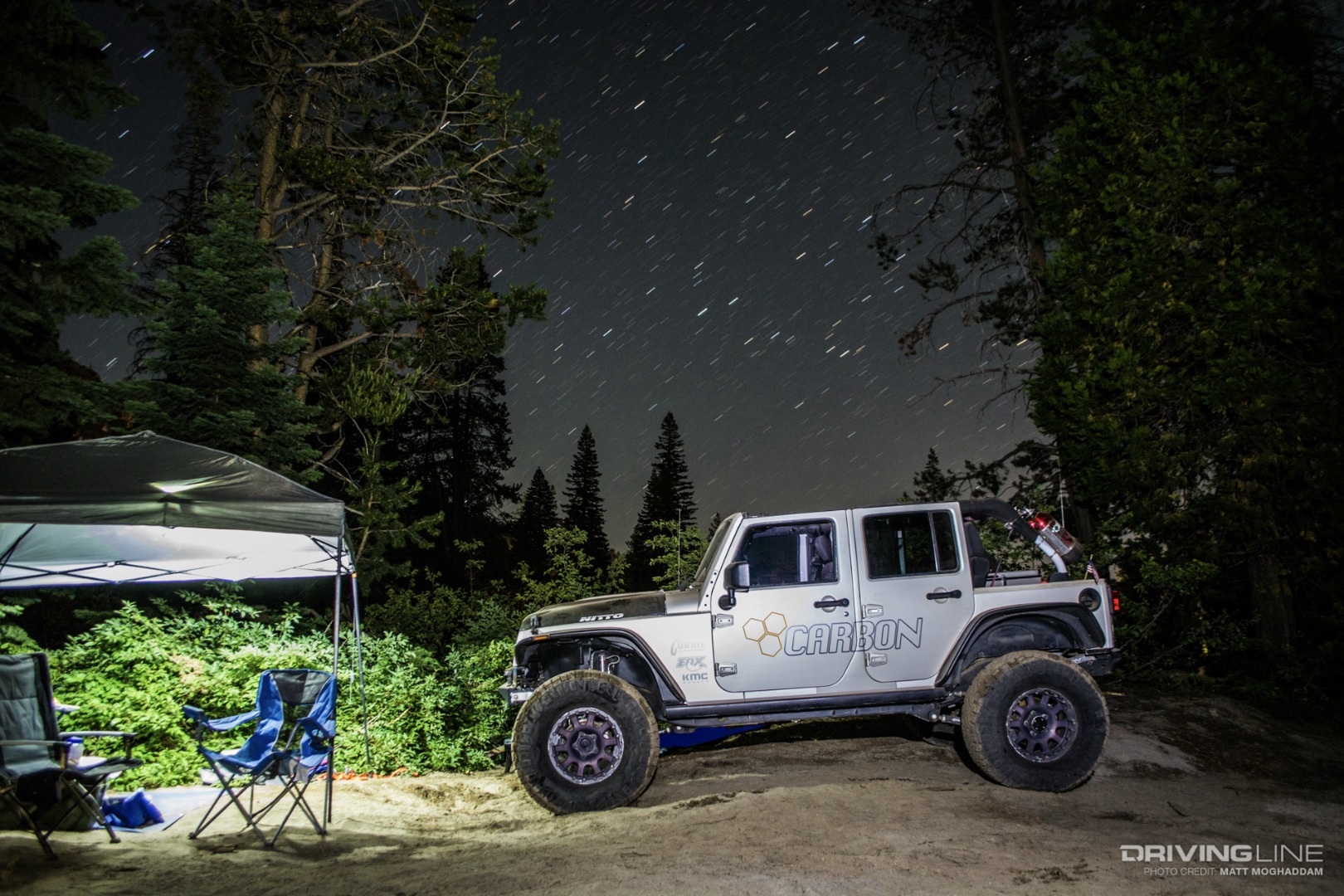 Ron's Campsite under the stars at Rubicon Springs