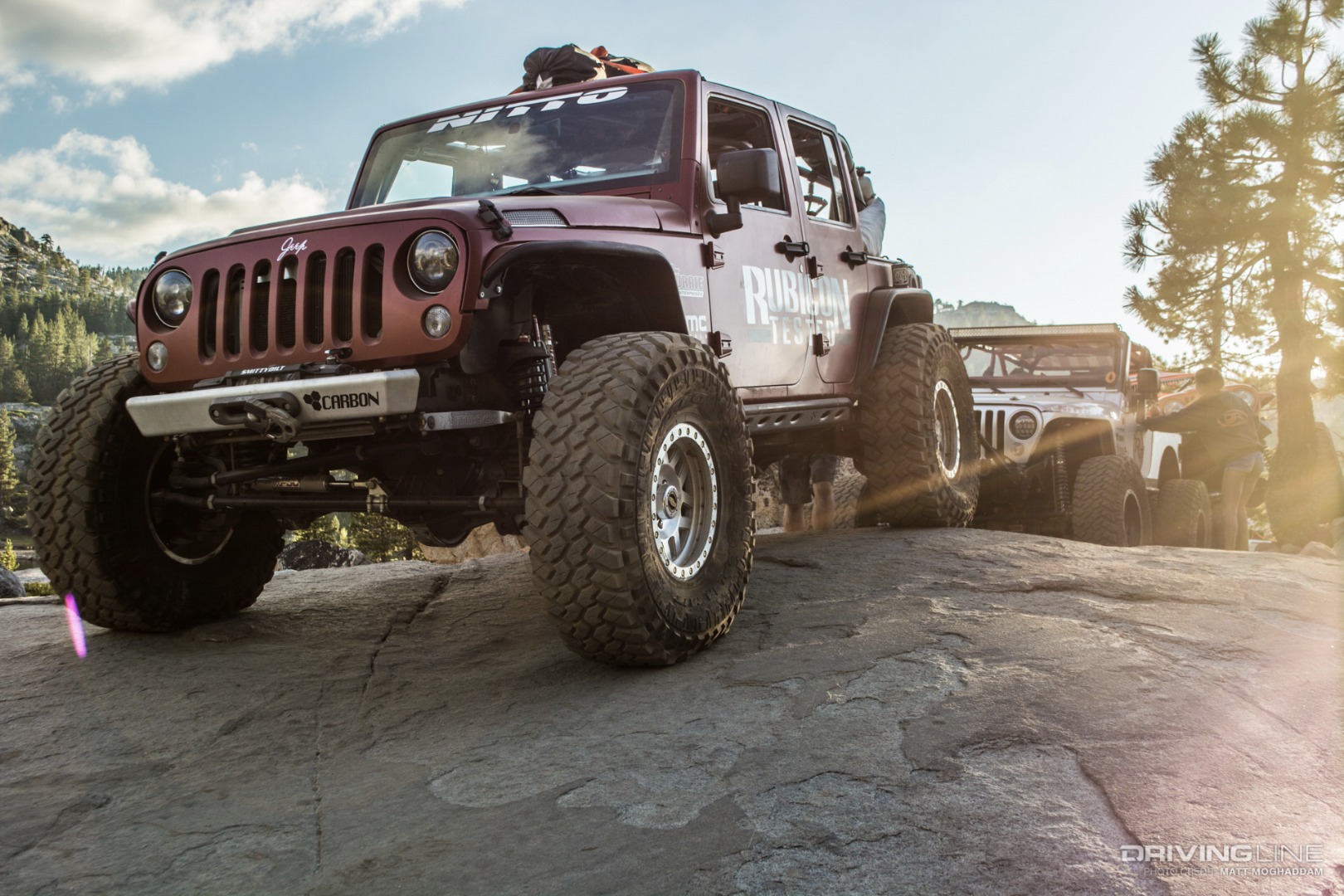 Austin and Courtney's Jeeps along Buck Island Lake