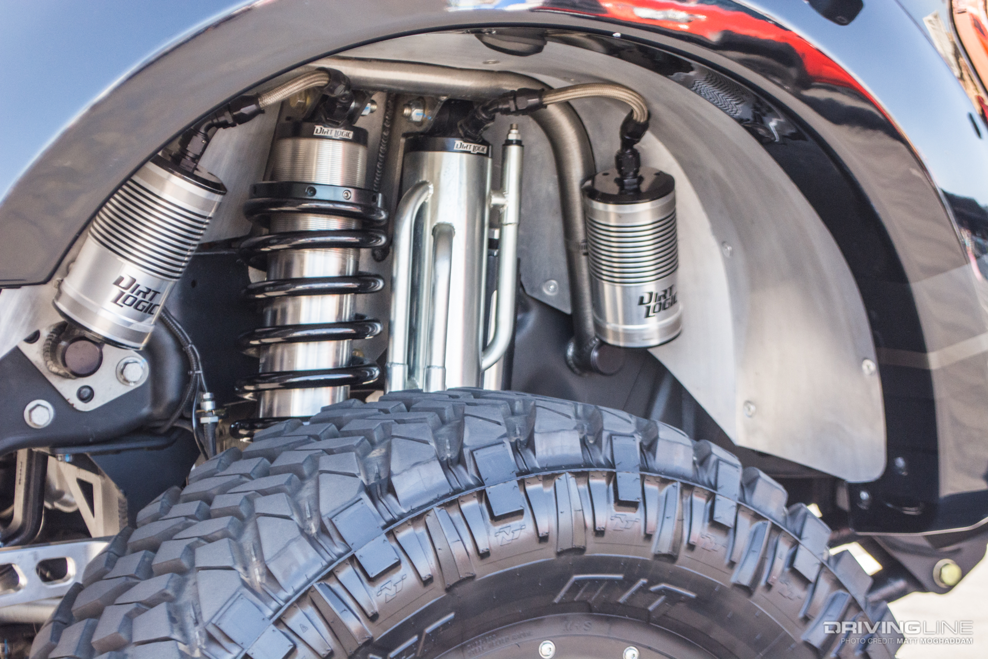 front end Dirt Logic coilovers