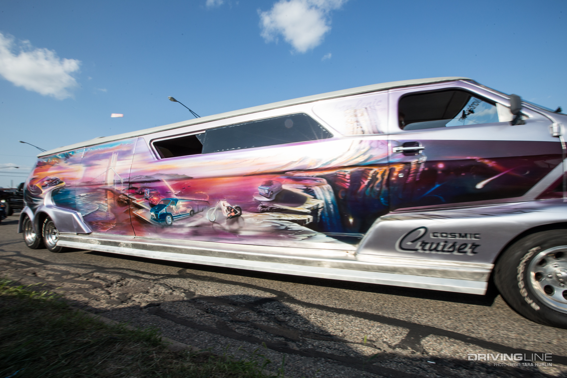 Cosmic Cruiser Limo Mural