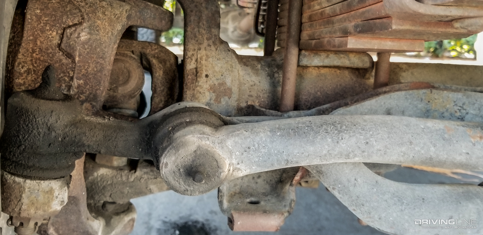 Bad joints on a Ford steering joint
