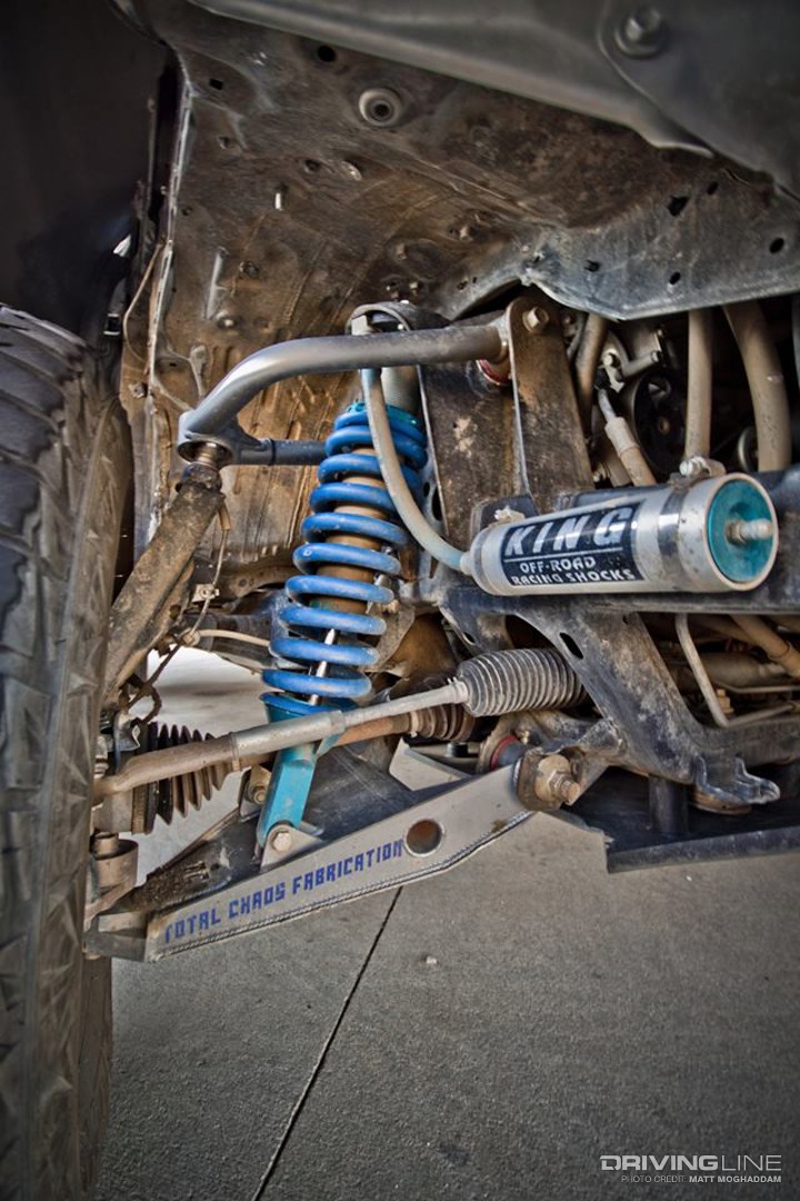 King Shocks coilovers on a Tacoma