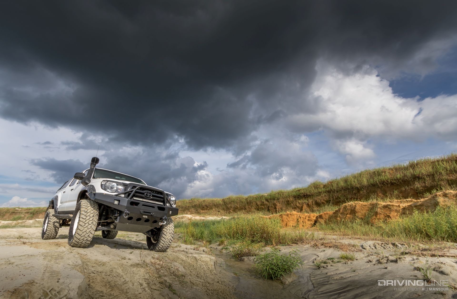Toyota Tacoma with a snorkel