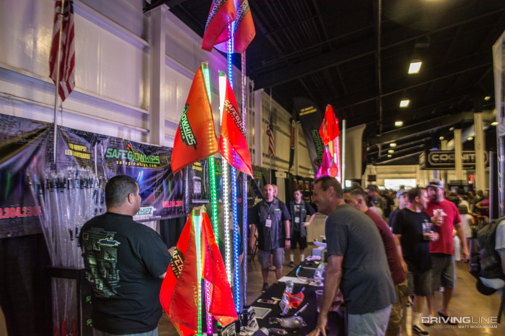 LED Whip vendor at the Sand Sports Super Show