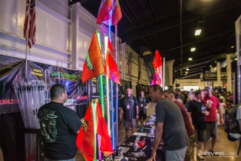 LED Whip vendor at the Sand Sports Super Show