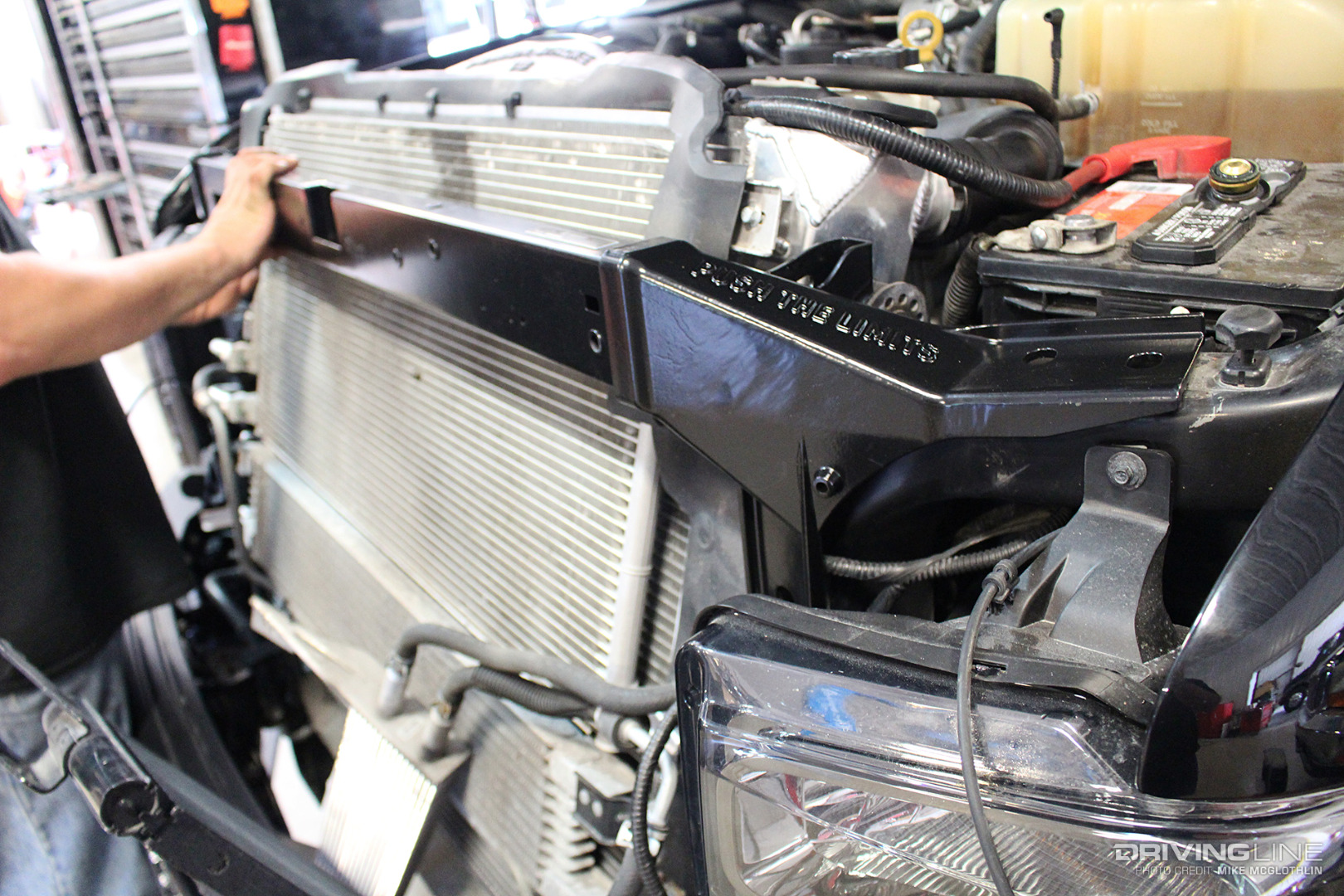 006-Mishimoto-Upper-Support-Bar-Install