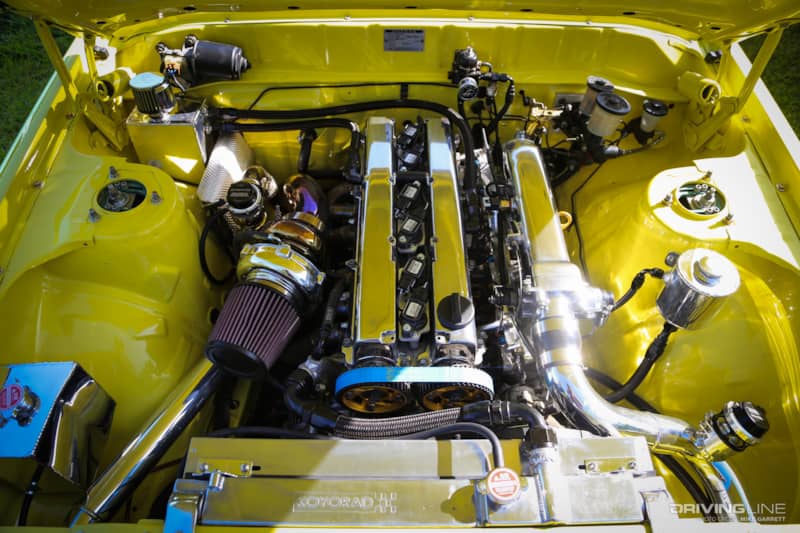 1JZ-Swapped '78 Cressida with a single Garrett GT3076 turbocharger