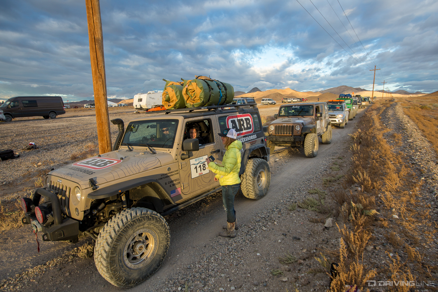 The Rebel Rally team 118 underway