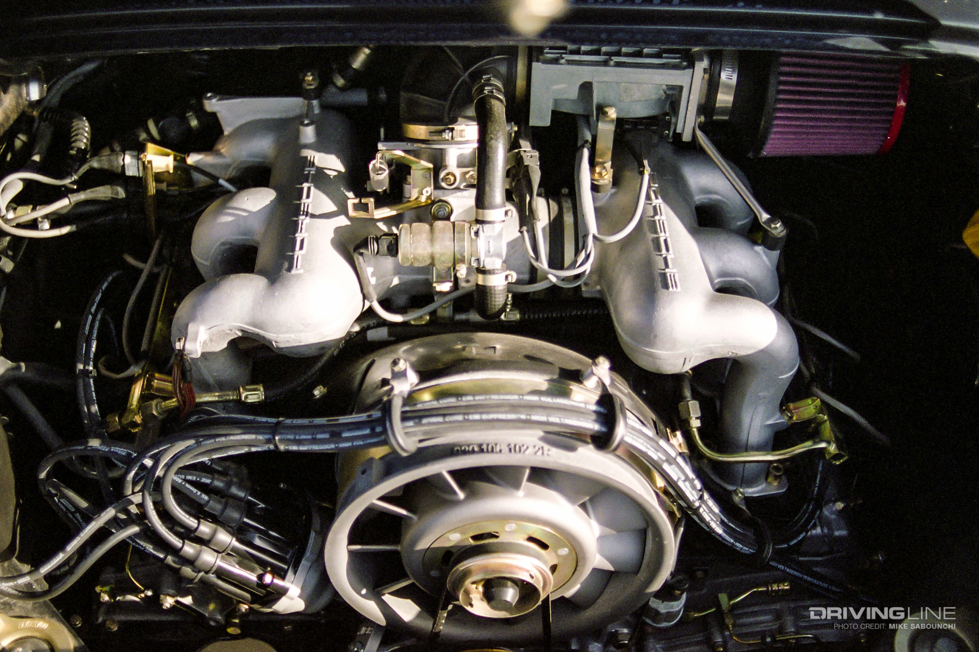 Engine in a 1987 Porsche 3.2 Carrera - Philip Cheng