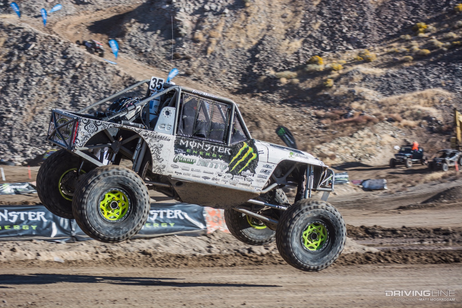 Bailey Campbell and Terry Madden prior to their rollover