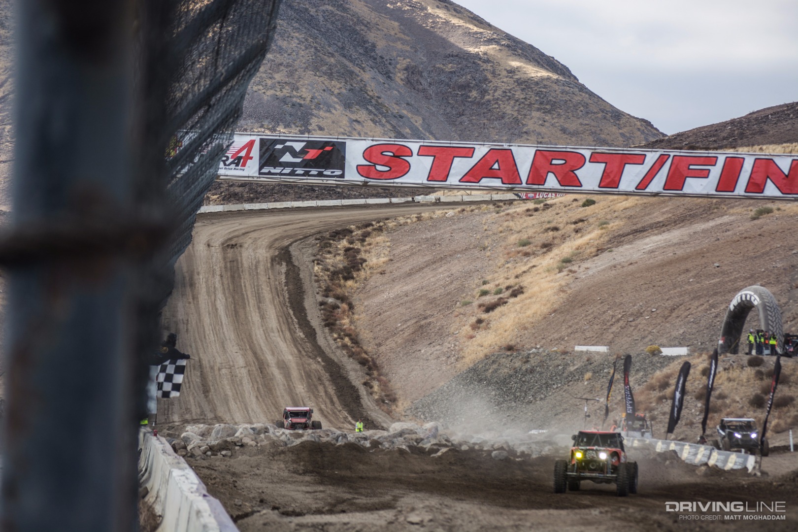 The field clearing off the track