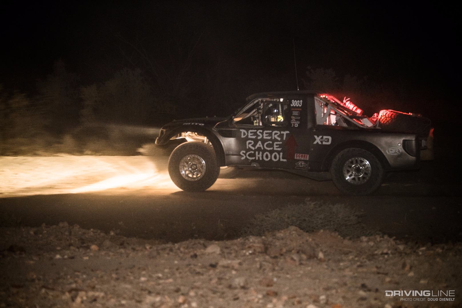 Desert Race School charging to Coco's Corner