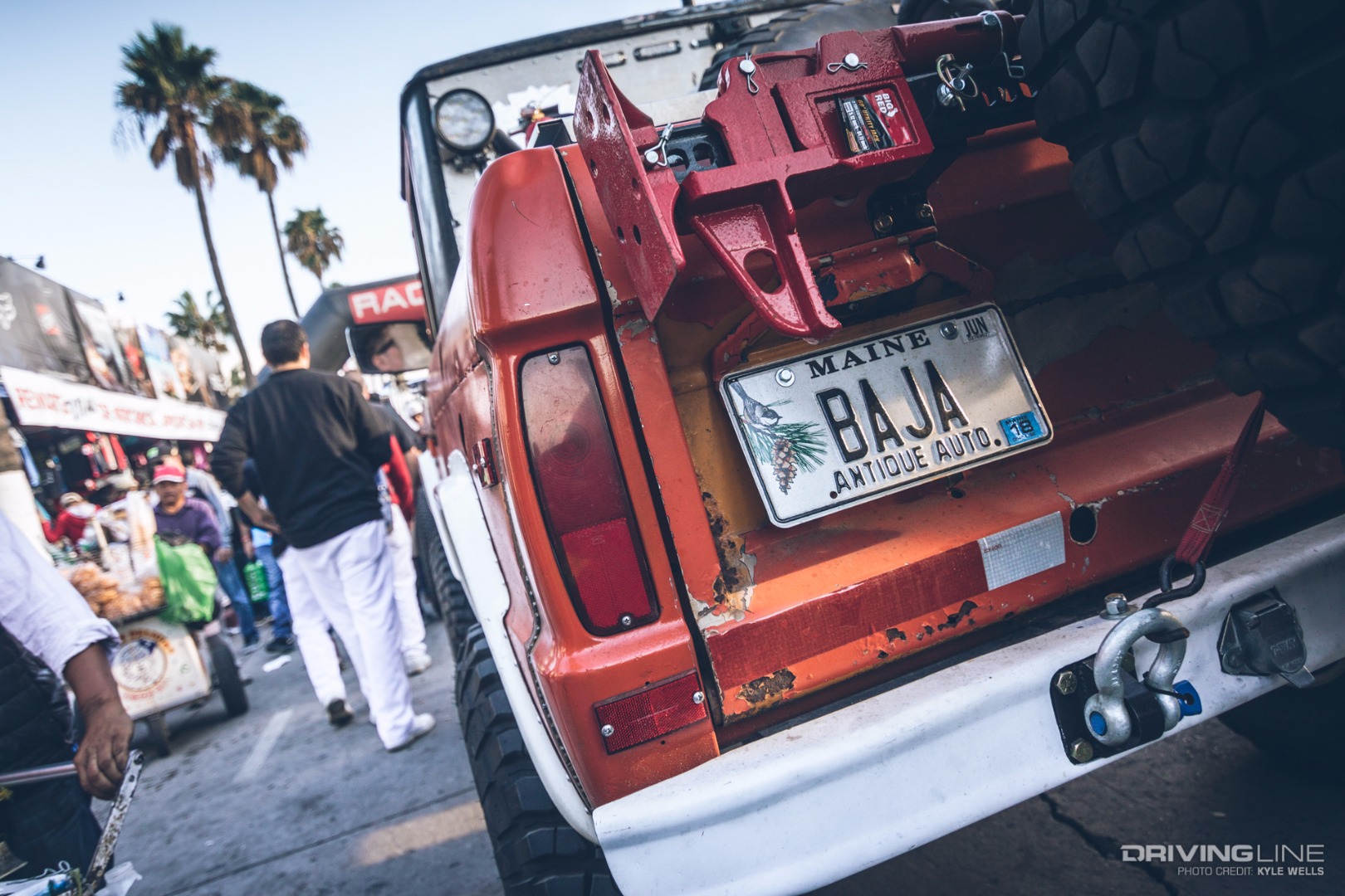 A Bronco moving through race contingency