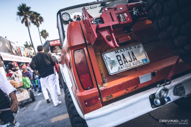A Bronco moving through race contingency