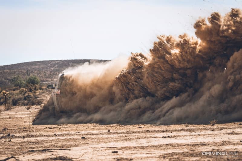 Silt is some of the worst terrain to drive through in Baja