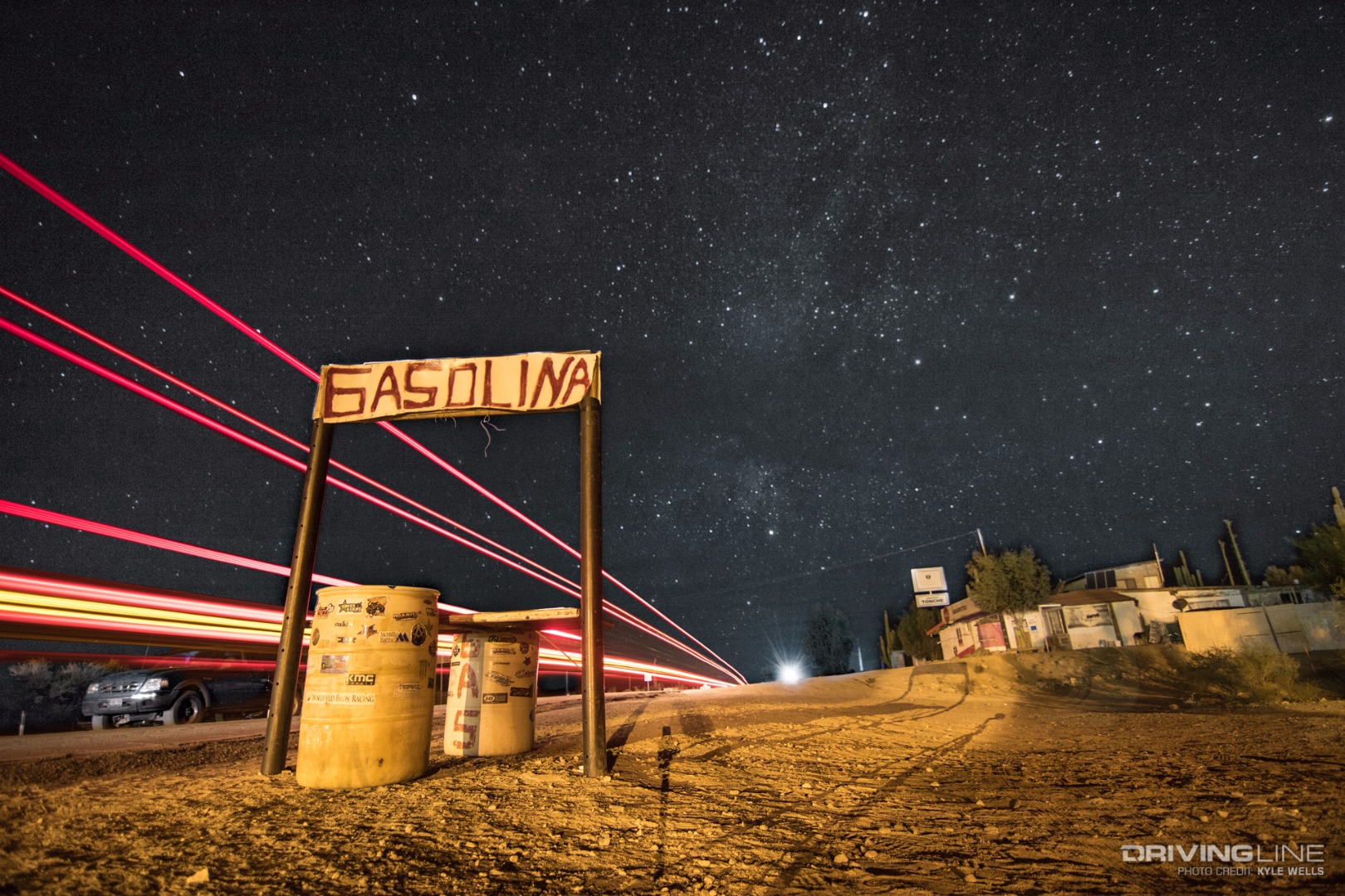 Gasoline stand in Catavina