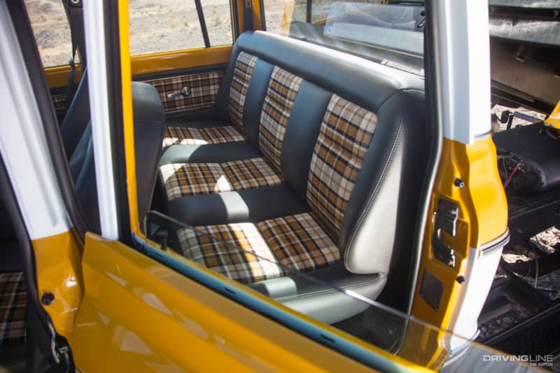 The Duke's rear bench seat