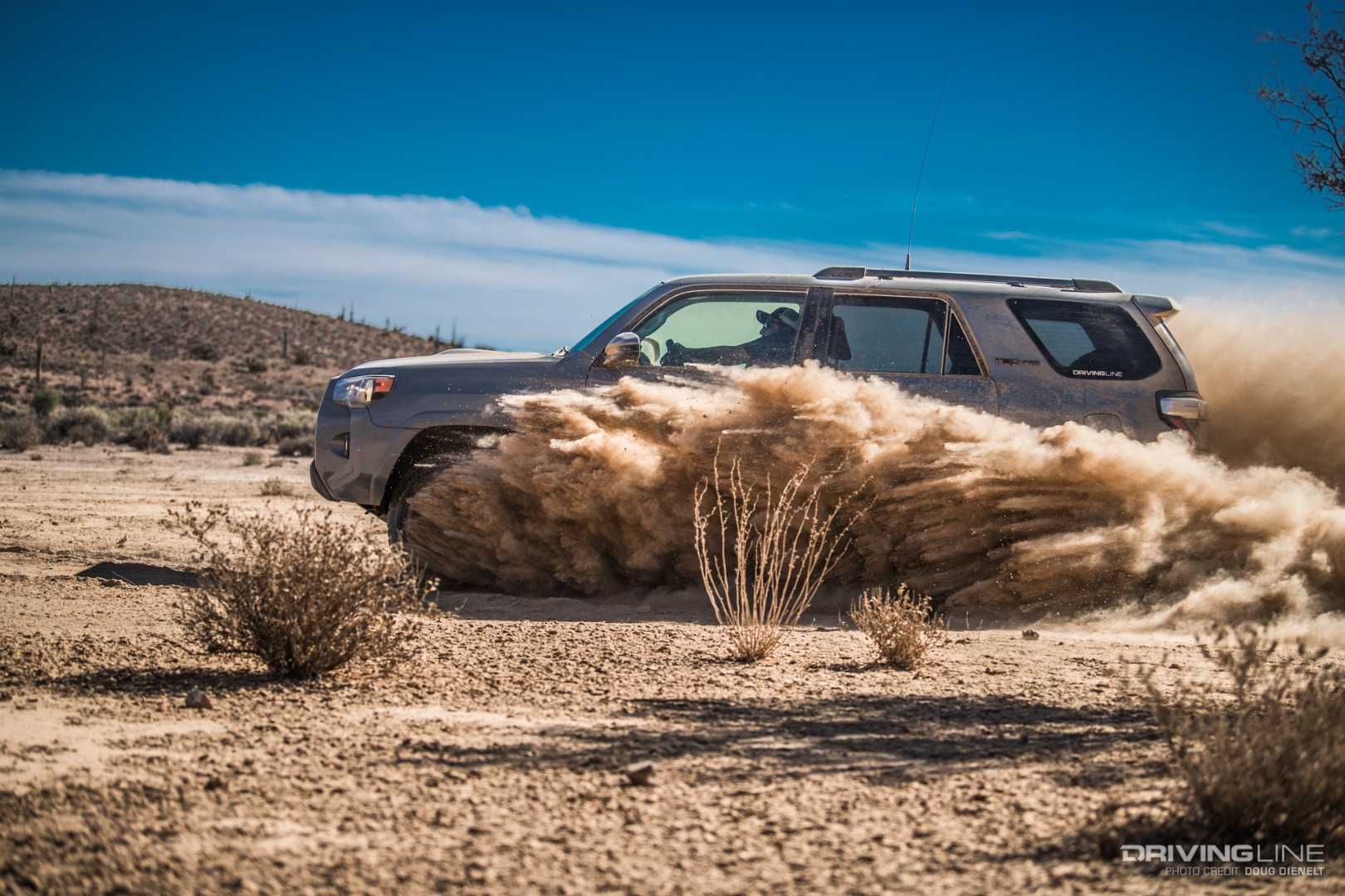 Toyota TRD Pro 4Runner bombing through a silt bed