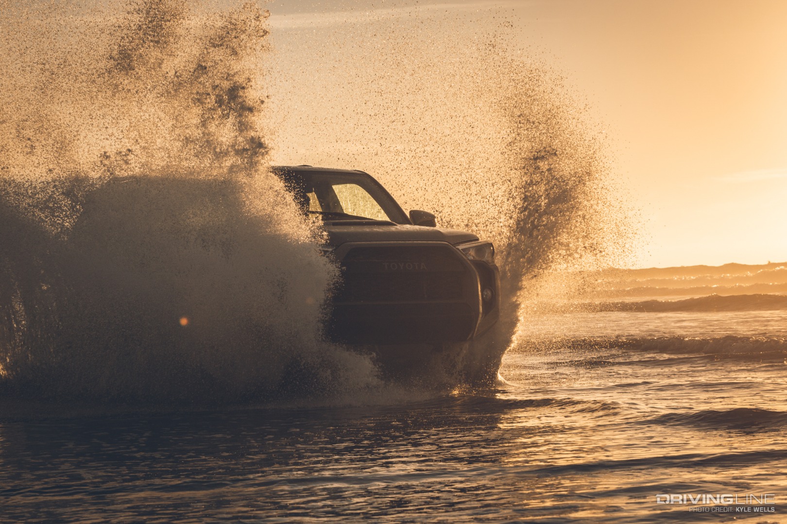 The TRD Pro 4Runner making a splash