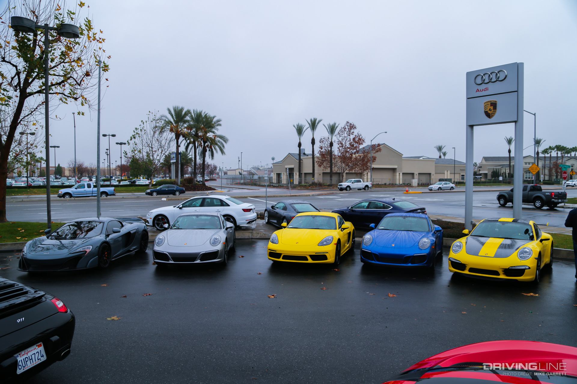 Four Porsches and a Maclaren