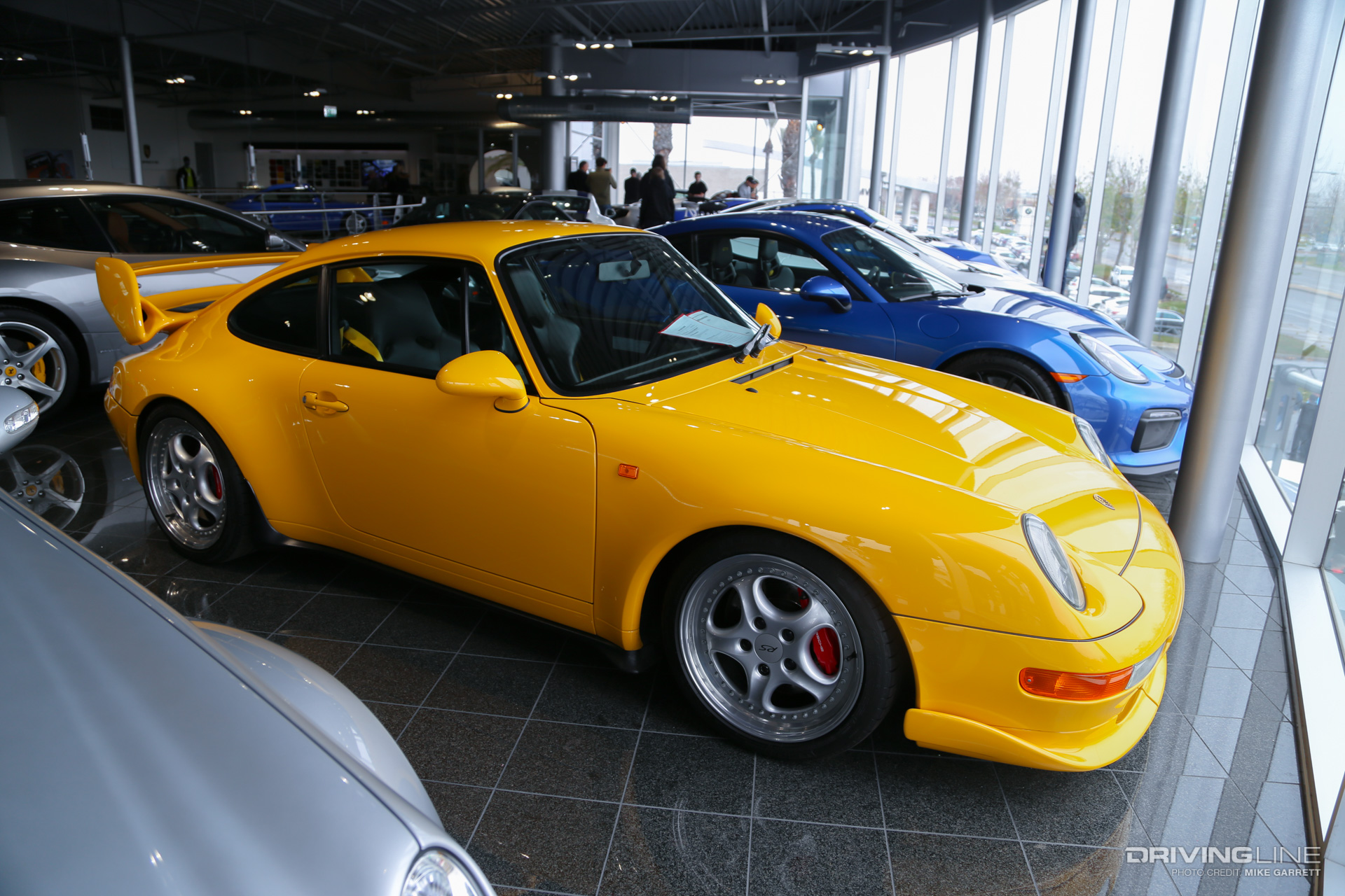Yellow Porsche Carrera RS