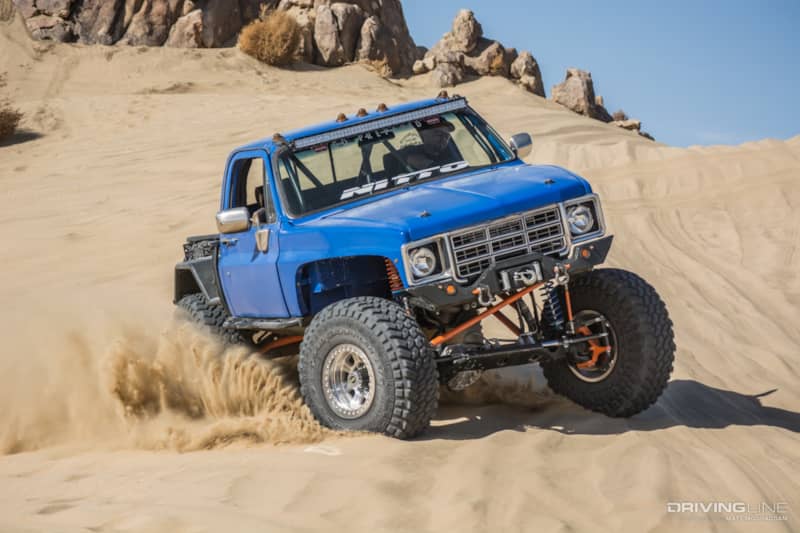 Matt's Chevy on the dunes at Johnson Valley