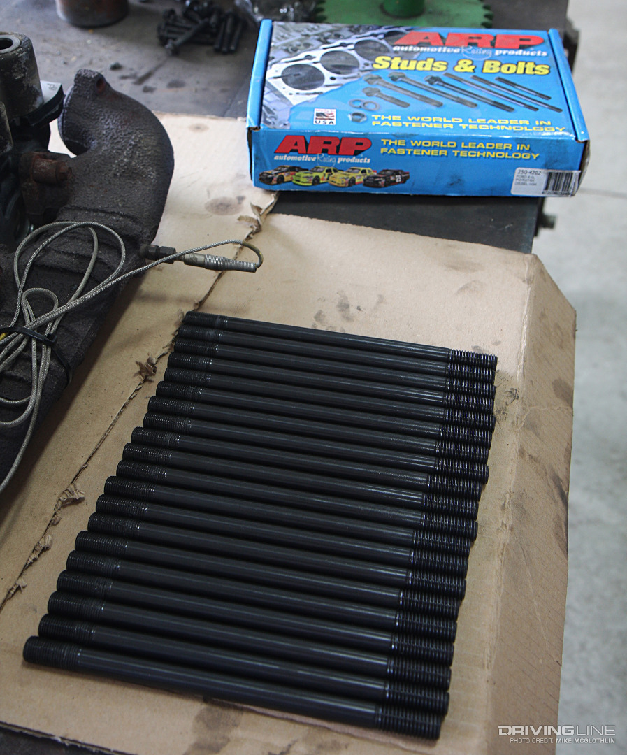 ARP Head Studs for a Power Stroke Diesel Engine
