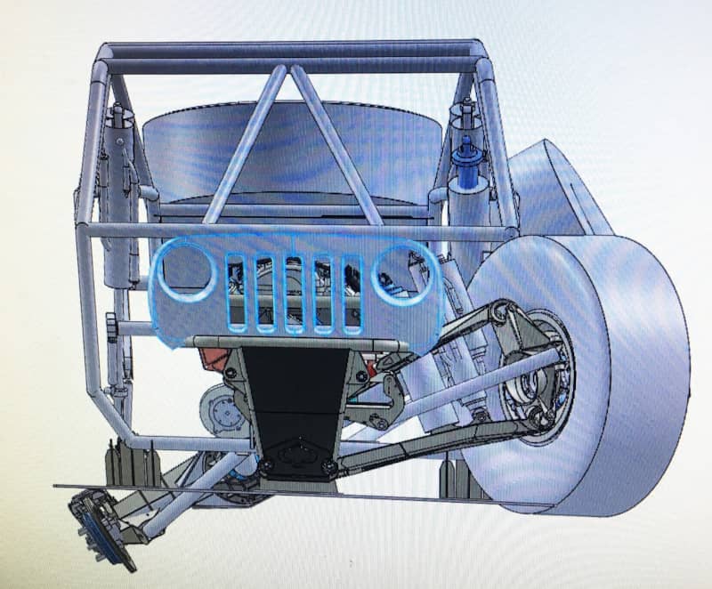 3D rendering of IFS Ultra4 Suspension