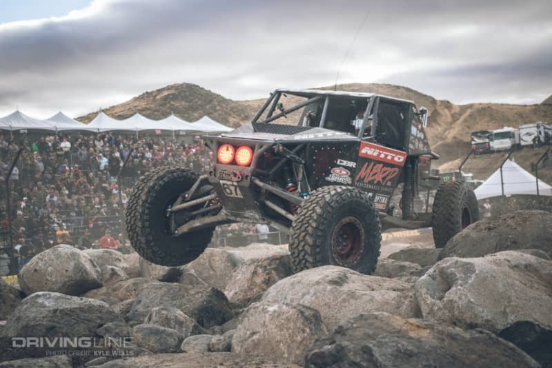 Loren Healy powering through the rock garden at Ultra4 Nationals