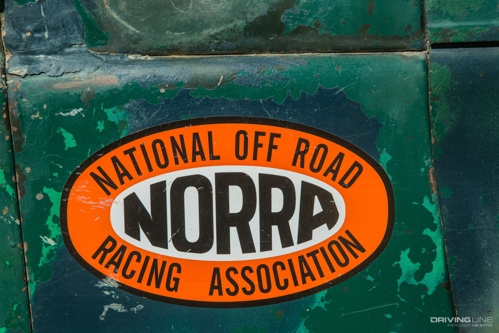The NORRA sticker on the RaceTractor