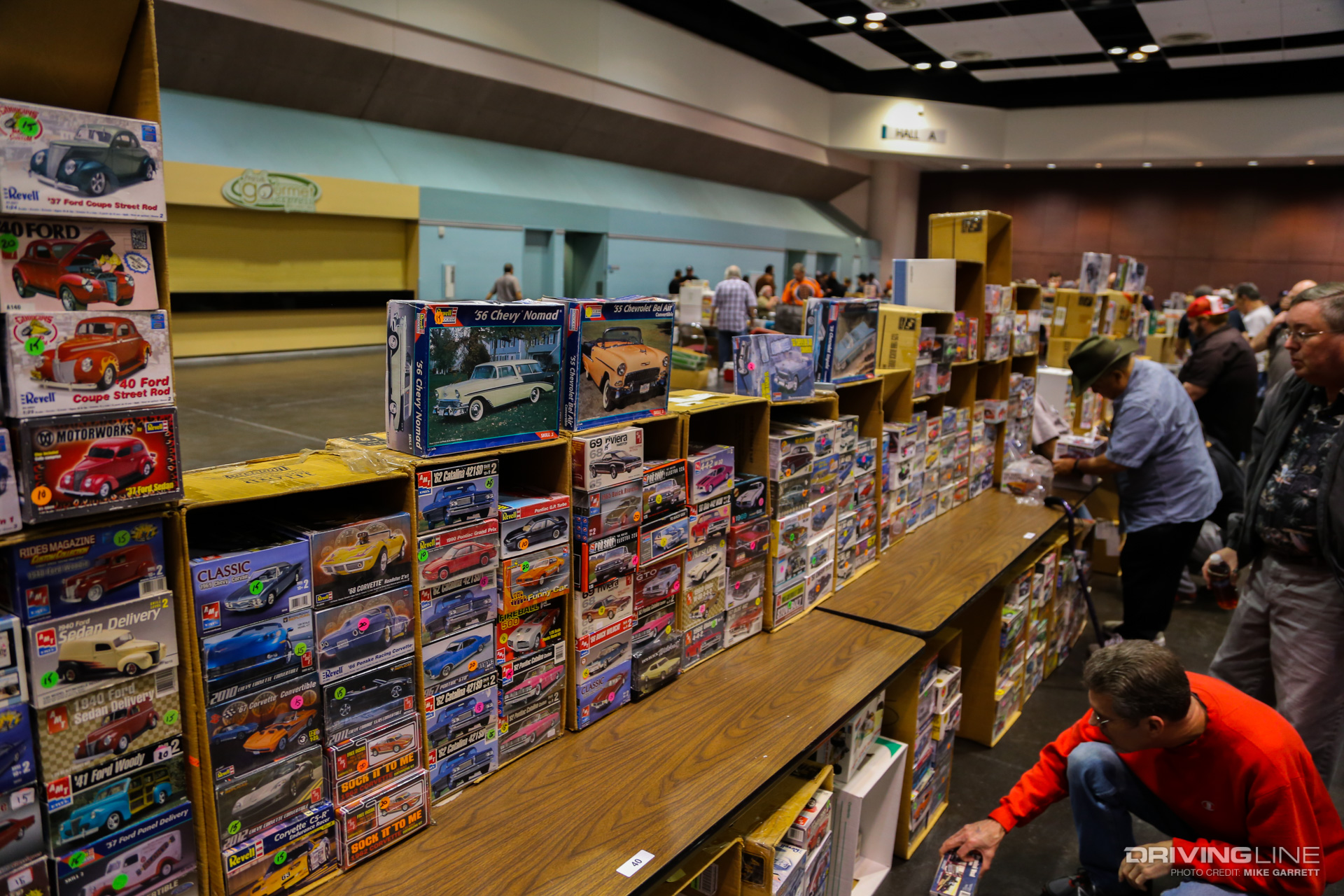 NNL West wall of cars