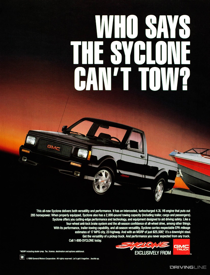 GMC Syclone Ad
