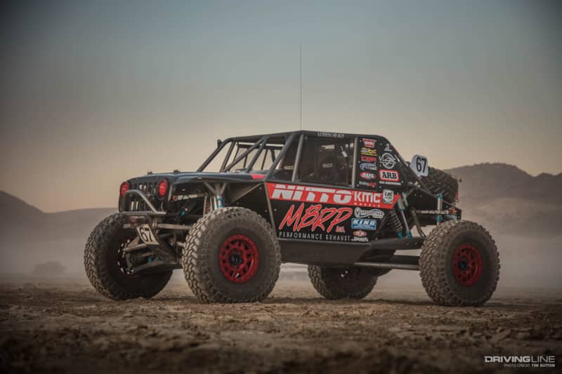 Loren Healy Jimmys 4x4 Red Dragon 2.0 Ultra 4 MBRP Nitto Tire Side
