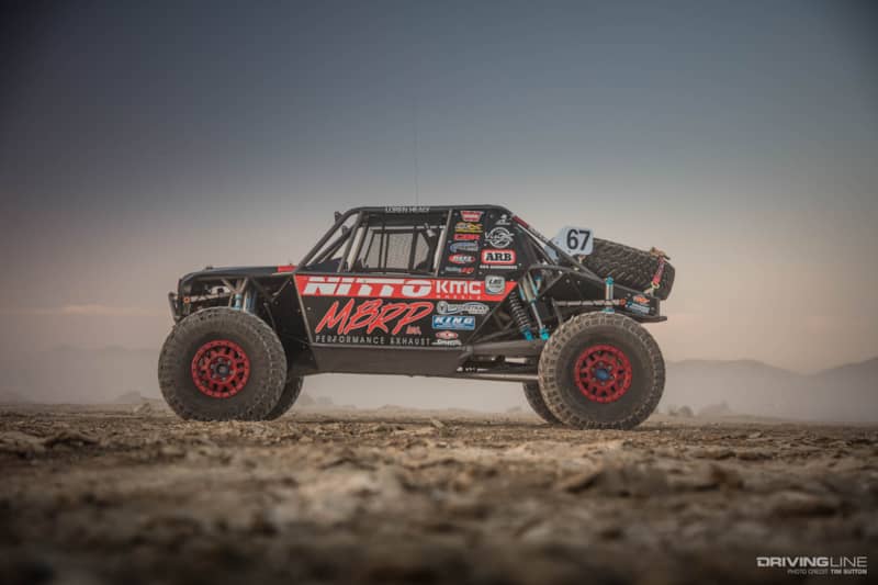 Loren Healy Jimmys 4x4 Red Dragon 2.0 Ultra 4 MBRP Nitto Tire Side 2