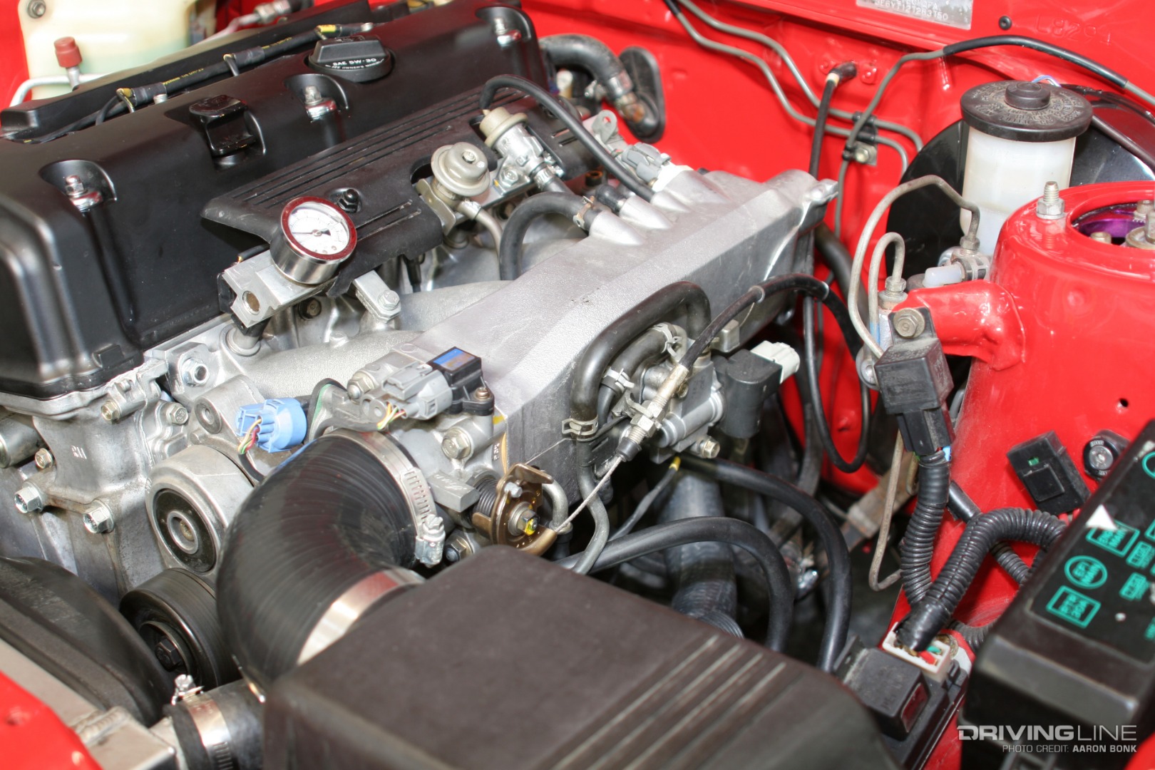 AE86 Corolla Meets Honda Persuasion Intake