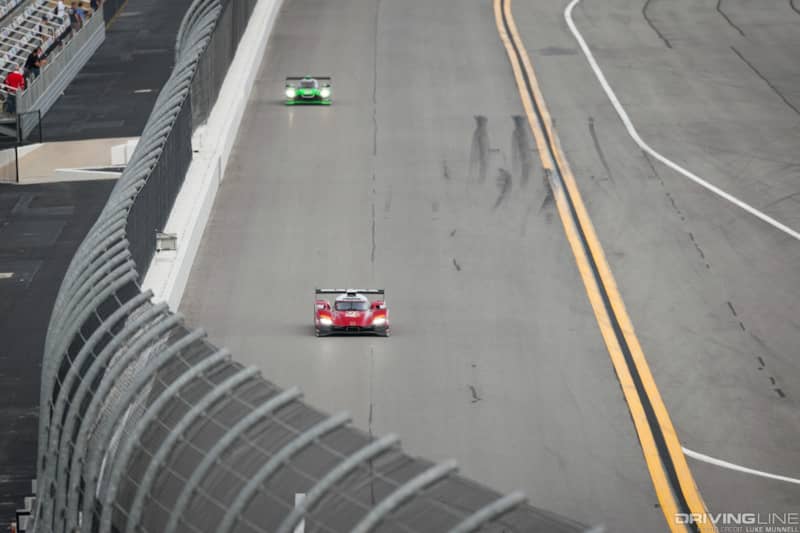 Mazda RT24-P racing prototype Rolex 24 Hours of Daytona front straight