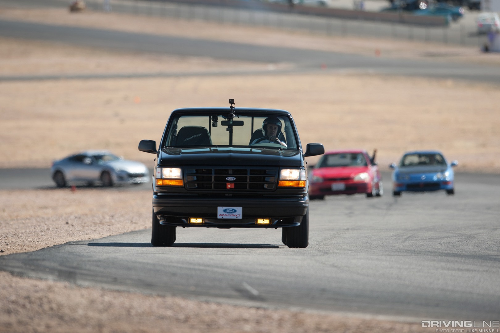 eXtreme SPEED Track Events Streets of Willow Springs black Ford pickup truck driving instructor