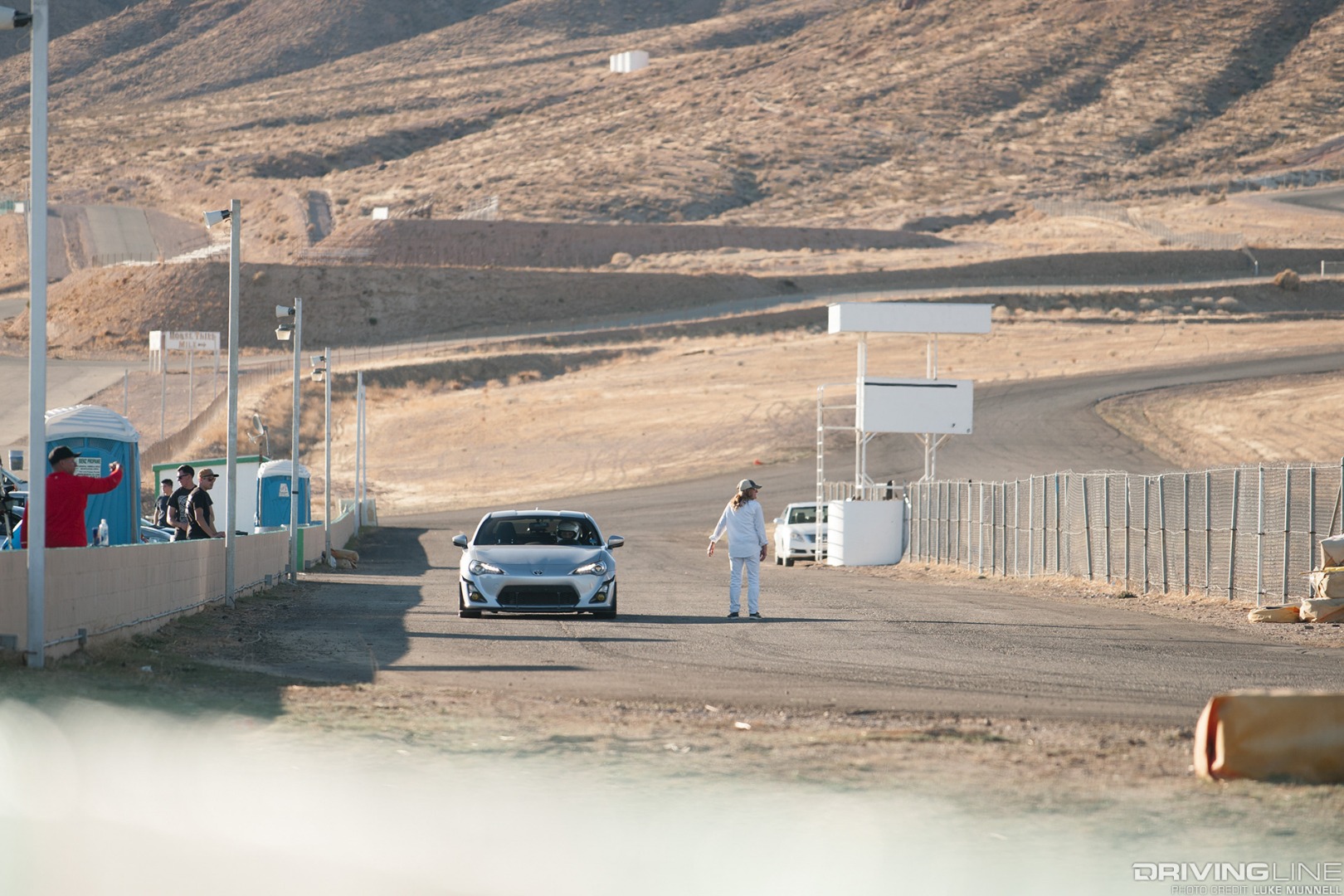eXtreme SPEED Track Events Streets of Willow Springs silver Scion FR-S waiting to race