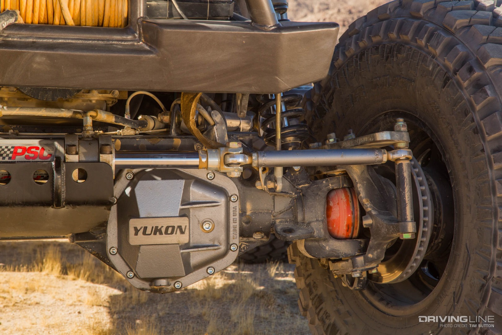 RaceTractor's front axle