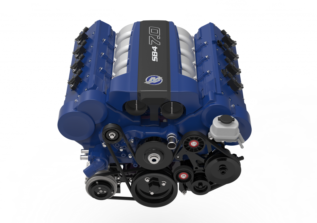 Mercury SB4 engine front view