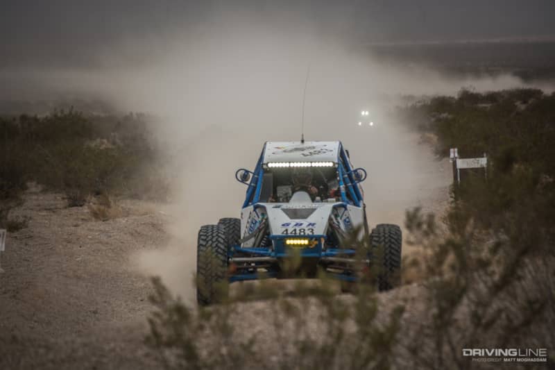 Marcos Gomez making his way around lap 2