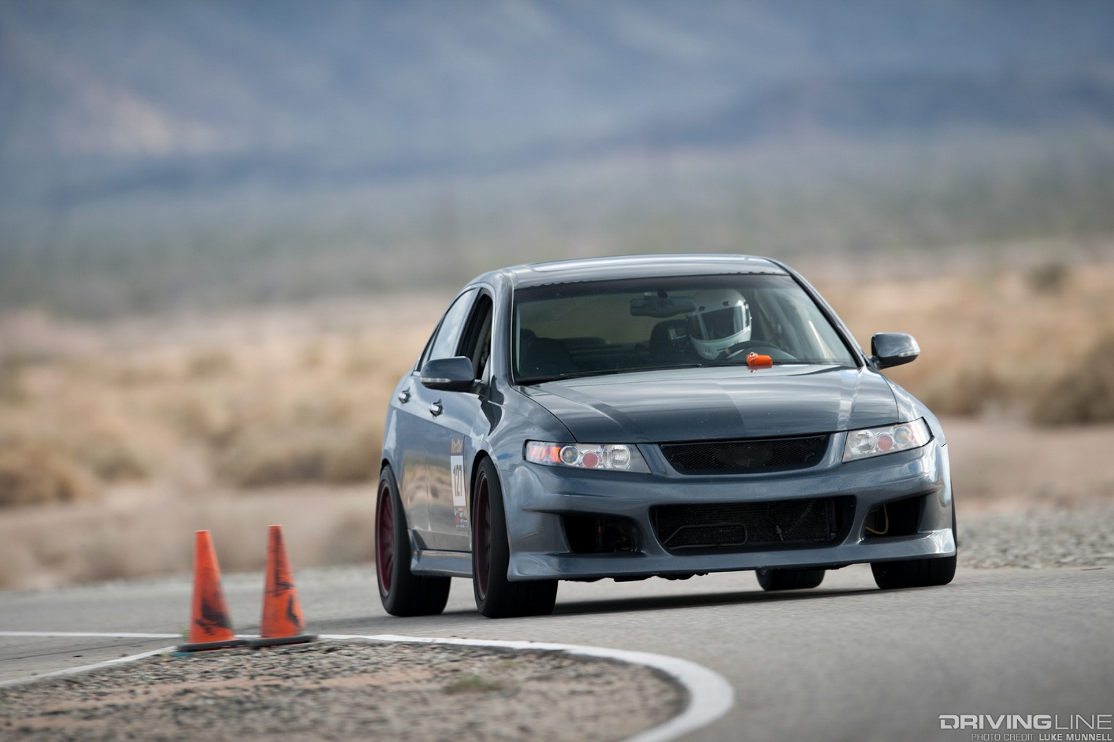 VTEC Club USA rd. 1 Streets of Willow Springs silver gray Acura TSX
