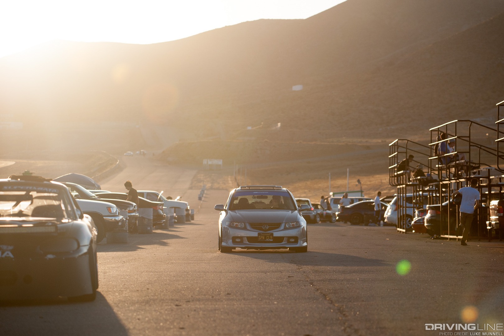 VTEC Club USA rd. 1 Streets of Willow Springs Acura TSX sunset pit lane
