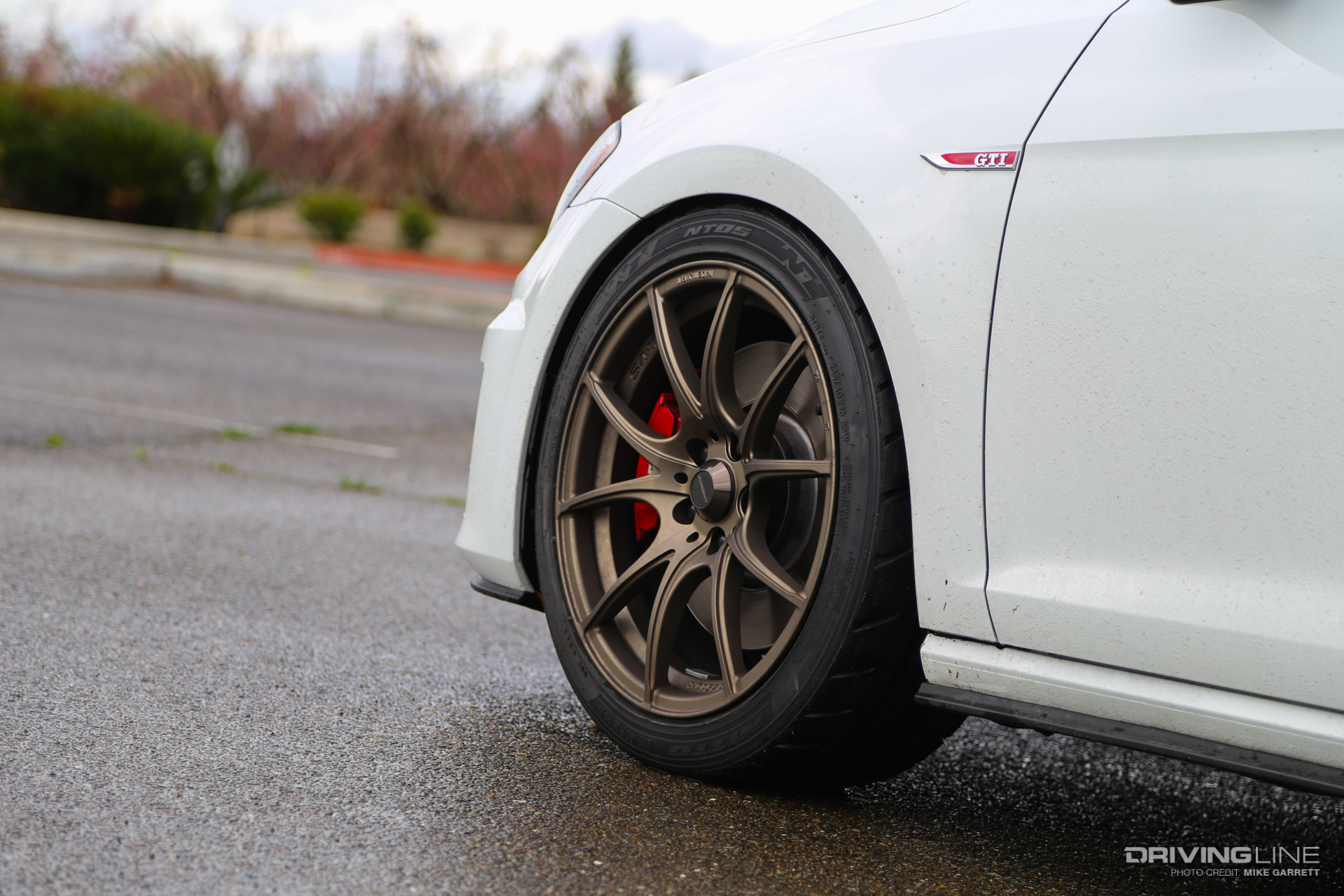 VW Golf GTI Front Tire Road
