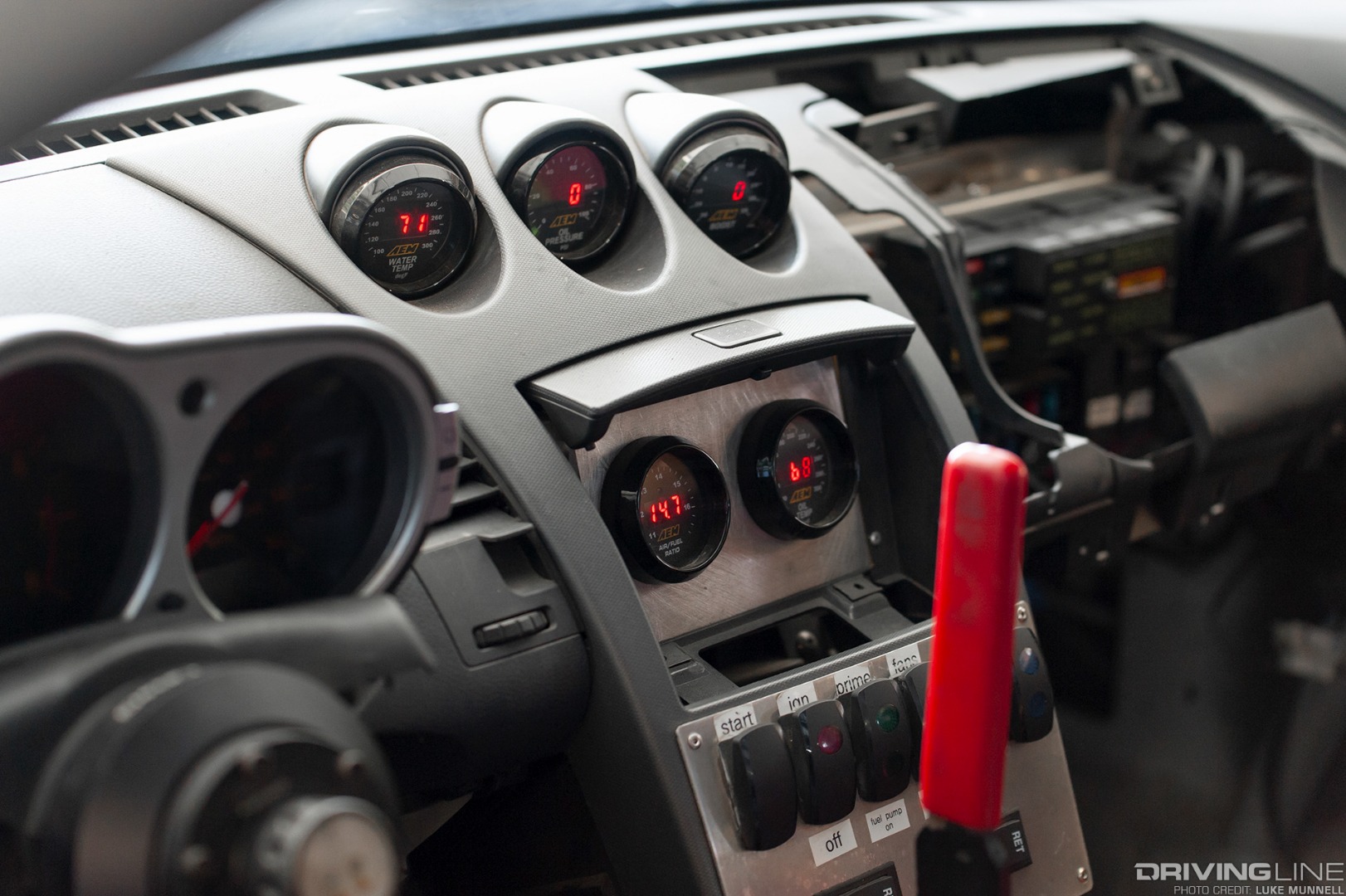 Don Boline Concept Builders Nissan Z33 350Z Top Drift car AEM gauges